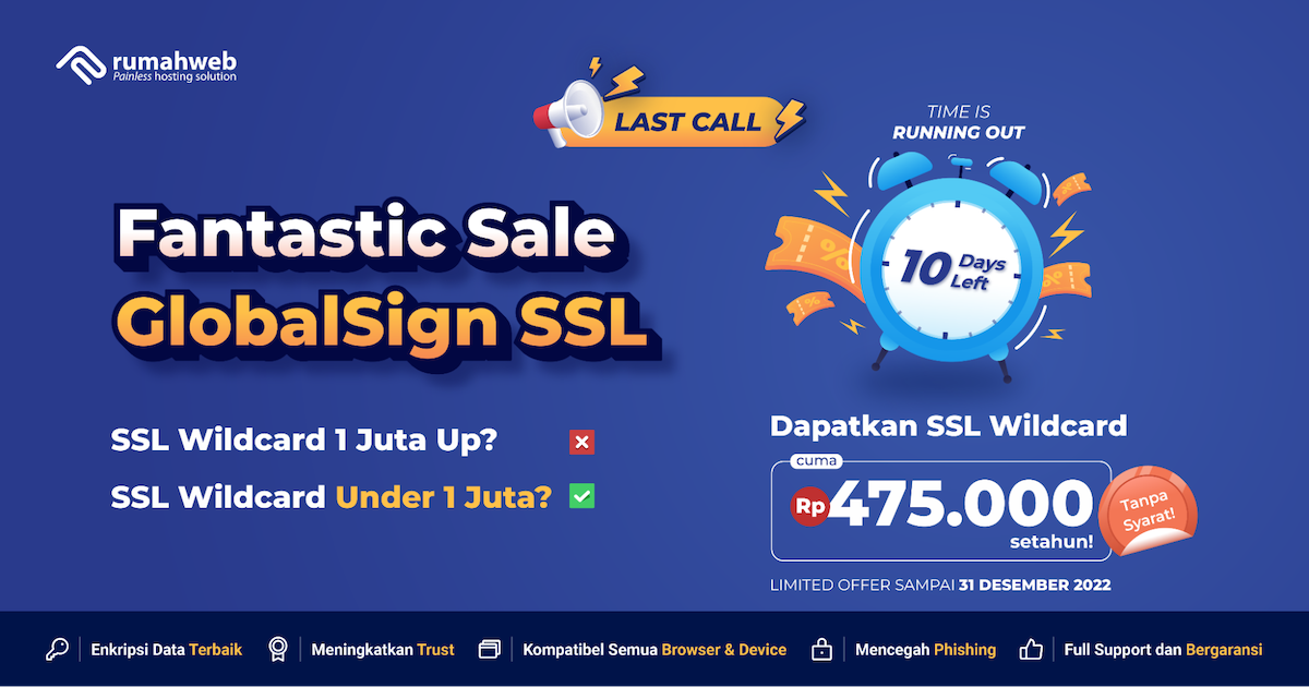 Jangan Lewatkan Sisa Waktu Promo SSL GlobalSign!