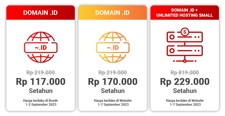 Pricelist Promo DomainFest.ID