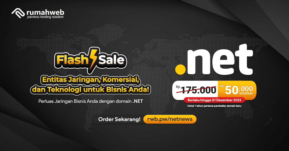 Perluas Jaringan Bisnis Anda dengan Domain .NET!