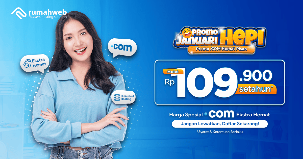 Promo Domain .COM HEPI, Pasti Hematnya! Promo Domain .COM HEPI, Pasti Hematnya!