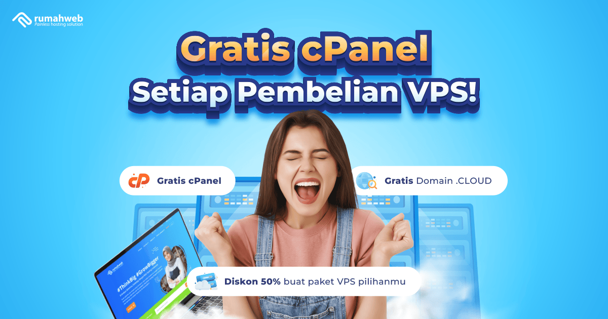 Gratis cPanel Setiap Pembelian VPS!