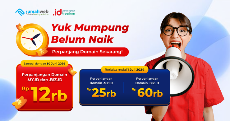 Pengumuman Kenaikan Harga Perpanjangan .MY.ID dan .BIZ.ID