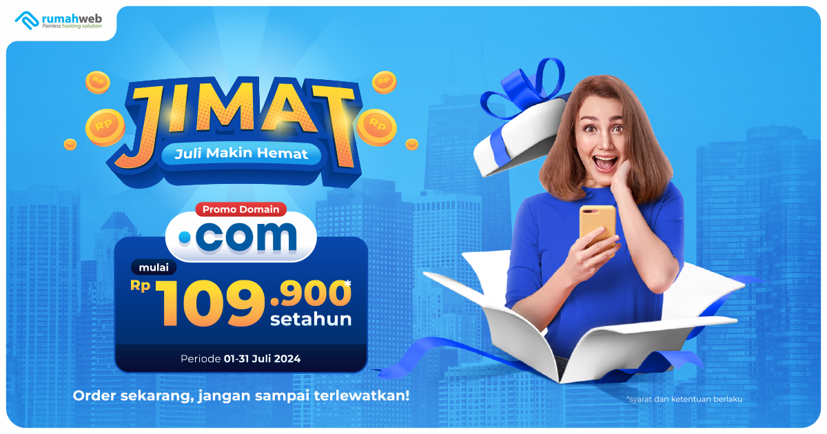 Domain .COM Hemat Hanya untuk Anda!
