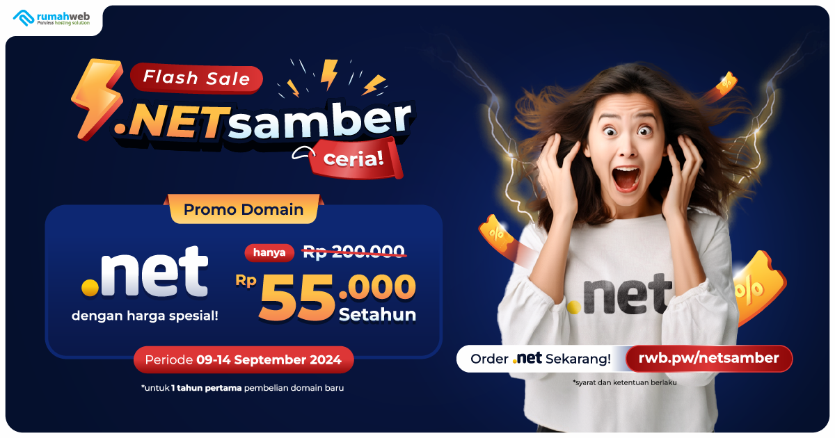September Hemat dengan Domain .NET Hanya 55 Ribu!