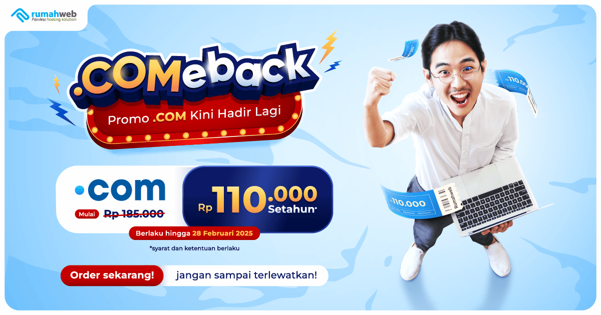 Dapatkan Domain .COM Super Hemat untuk Anda!